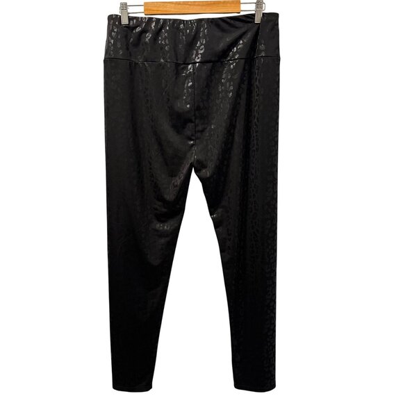 Shirley Legging Sz 3XL Black Leopard Print Leggings Polyester & Spandex - Picture 10 of 12